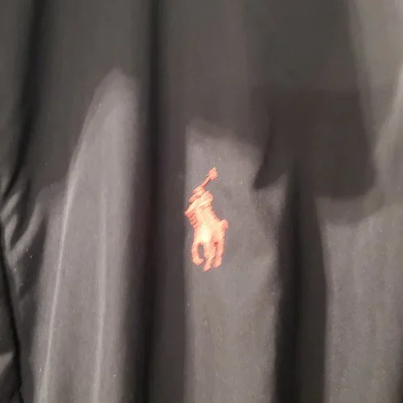 Vintage Polo Ralph Lauren Men's Black  Zip Away Hood Windbreaker Jacket XL - Picture 2 of 9